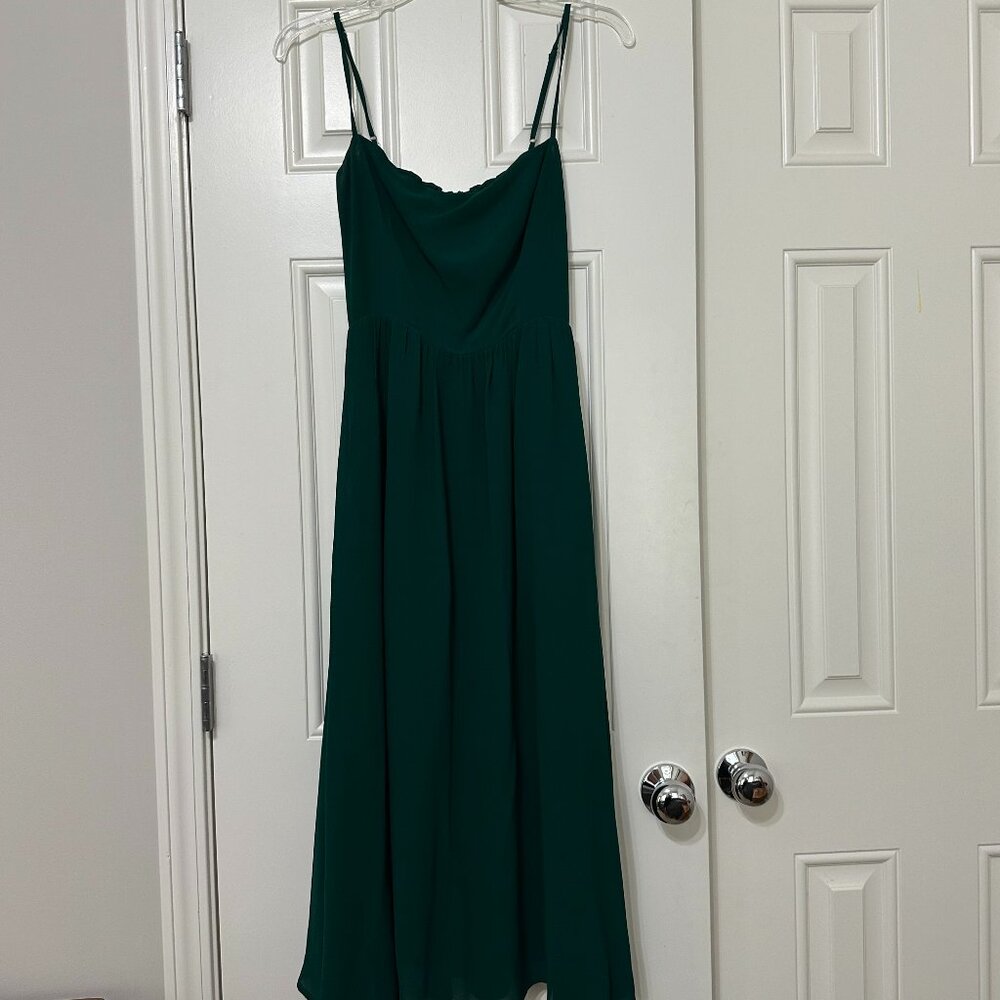 Reformation Green Midi Dress
